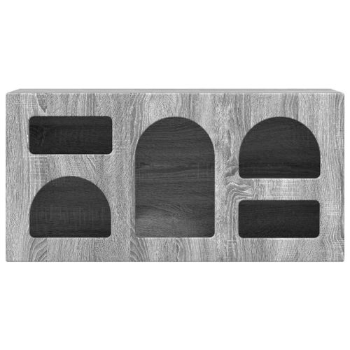 ТВ шкаф Сив Сонома 80 x 35 x 40 см Инженерно дърво