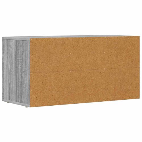 ТВ шкаф Сив Сонома 80 x 35 x 40 см Инженерно дърво