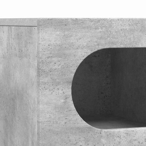 ТВ шкаф Циментено сиво 60 x 35 x 40 см Инженерно дърво