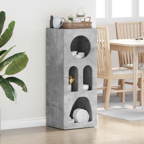 Служебен шкаф Циментено сиво 40 x 35 x 100.5 см Инженерно дърво