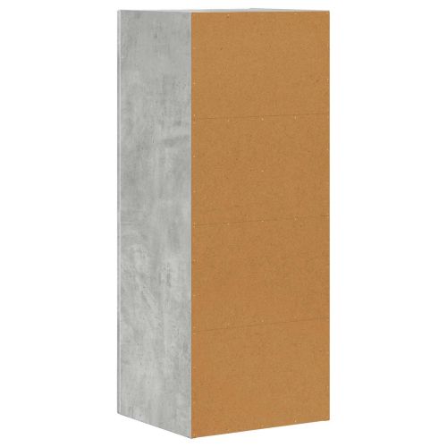 Служебен шкаф Циментено сиво 40 x 35 x 100.5 см Инженерно дърво