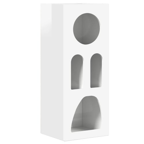 Служебен шкаф Лъскаво бяло 40 x 35 x 100.5 см Инженерно дърво