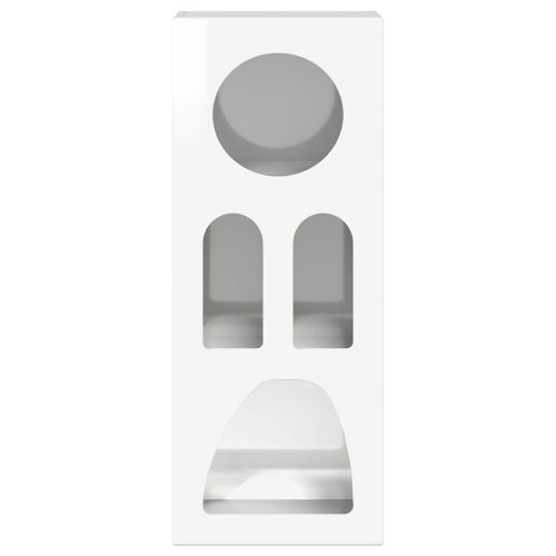 Служебен шкаф Лъскаво бяло 40 x 35 x 100.5 см Инженерно дърво