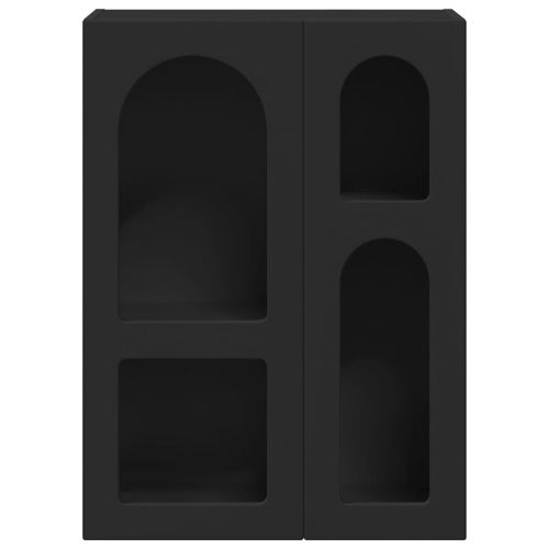 Служебен шкаф Черно 59 x 35 x 80.5 см Инженерно дърво