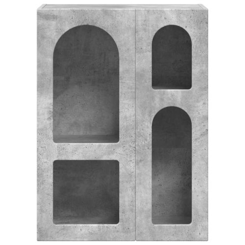 Служебен шкаф Циментено сиво 59 x 35 x 80.5 см Инженерно дърво