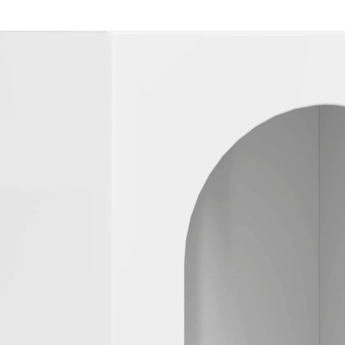 Служебен шкаф Лъскаво бяло 59 x 35 x 80.5 см Инженерно дърво