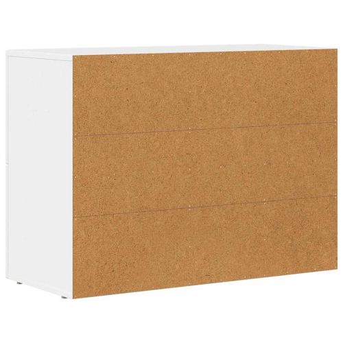 Служебен шкаф Бяло 80.5 x 35 x 59 см Инженерно дърво