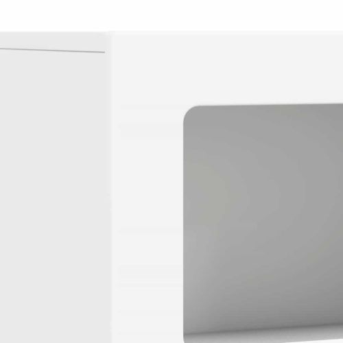 Служебен шкаф Бяло 80.5 x 35 x 59 см Инженерно дърво