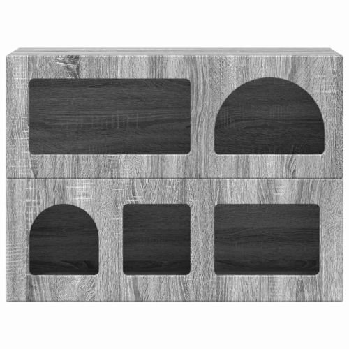 Служебен шкаф Сив Сонома 80.5 x 35 x 59 см Инженерно дърво