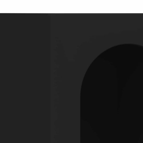 Служебен шкаф Черно 59 x 35 x 100,5 см Инженерно дърво