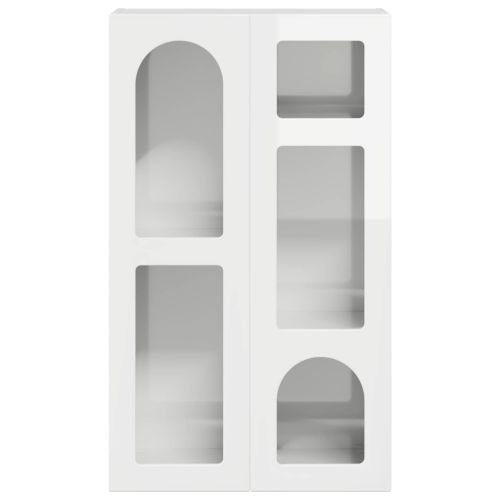 Служебен шкаф Лъскаво бяло 59 x 35 x 100,5 см Инженерно дърво