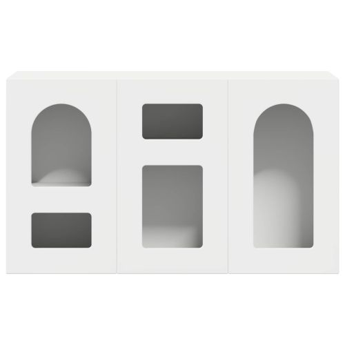 Служебен шкаф Бяло 100 x 35 x 59 см Инженерно дърво