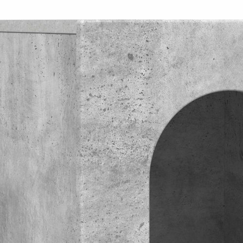 Служебен шкаф Циментено сиво 100 x 35 x 59 см Инженерно дърво