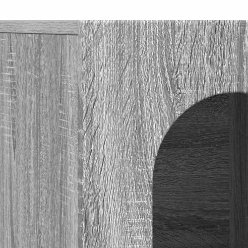 Служебен шкаф Сив Сонома 100 x 35 x 59 см Инженерно дърво