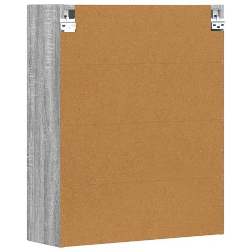 Висящ шкаф с рафт Сив Сонома 59 x 20 x 71.5 см Инженерно дърво