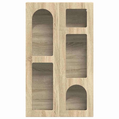 Висящ шкаф с рафт Сонома дъб 59 x 20 x 100 см Инженерно дърво