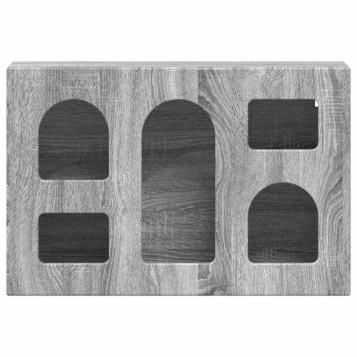 Висящ шкаф с рафт Сив Сонома 60 x 20 x 40 см Инженерно дърво