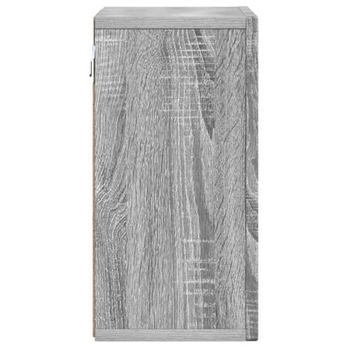 Висящ шкаф с рафт Сив Сонома 60 x 20 x 40 см Инженерно дърво