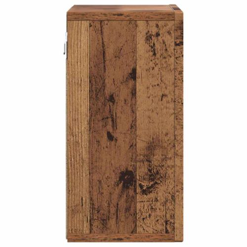 Висящ шкаф с рафт Старо дърво 60 x 20 x 40 см Инженерно дърво