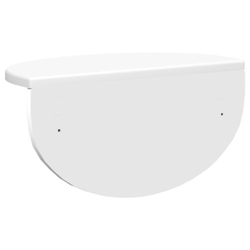 Стенен рафт Бяло 38 x 19 x 19 см Инженерно дърво