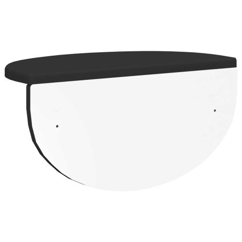 Стенен рафт Черно 38 x 19 x 19 см Инженерно дърво