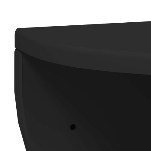 Стенен рафт 2 pcs Черно 38 x 19 x 19 см Инженерно дърво