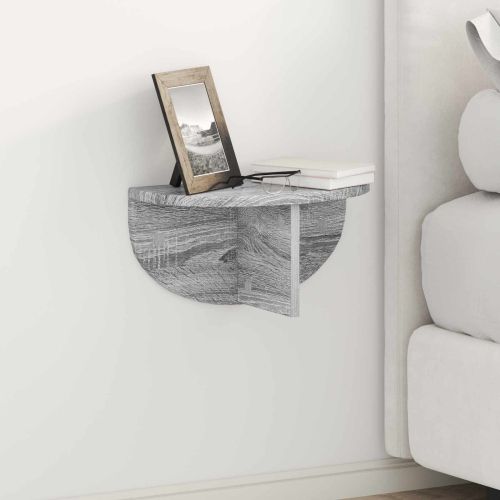Стенен рафт Сив Сонома 38 x 19 x 19 см Инженерно дърво
