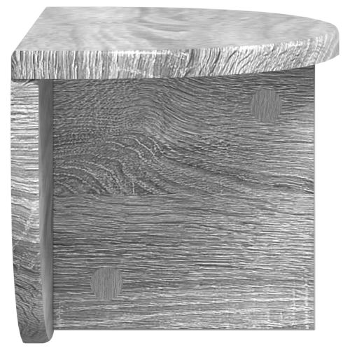 Стенен рафт Сив Сонома 38 x 19 x 19 см Инженерно дърво