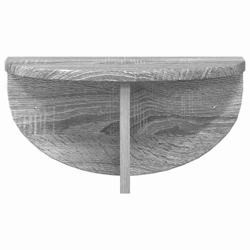 Стенен рафт 2 pcs Сив Сонома 38 x 19 x 19 см Инженерно дърво