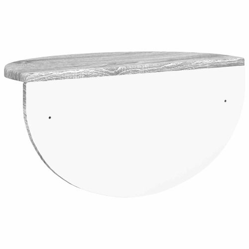 Стенен рафт 2 pcs Сив Сонома 38 x 19 x 19 см Инженерно дърво