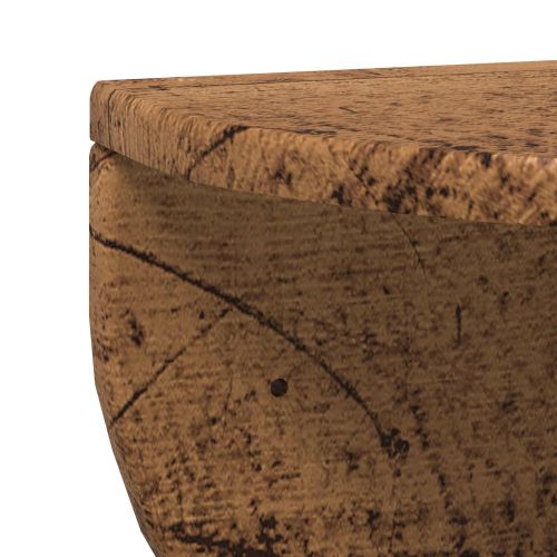 Стенен рафт 2 pcs Старо дърво 38 x 19 x 19 см Инженерно дърво