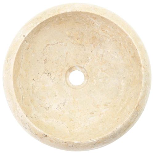 Мивка, 40x12 см, мрамор, кремава