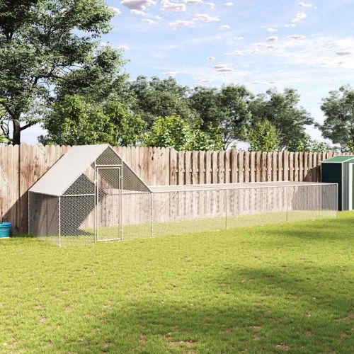 Птичарник, 8x2x2 м, поцинкована стомана