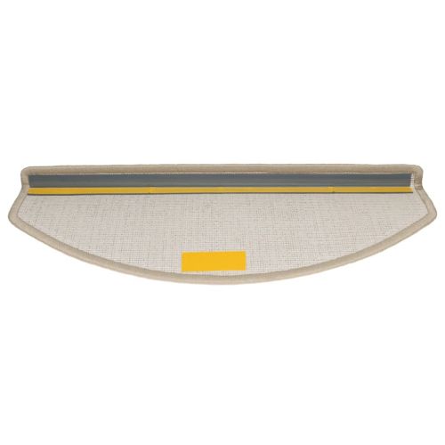 Изтривалки за стълби, 10 бр., 65x24x4 см, бежови, полукръгли, големи