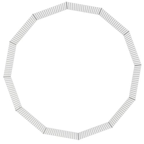 Ограждение за свободно отглеждане на животни 12-панела 54x60 см