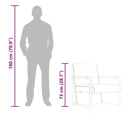 Фотьойл с хромирани крака, черен, изкуствена кожа