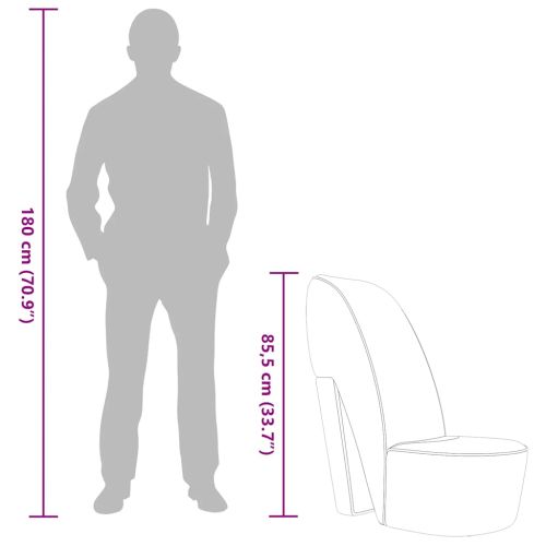 Стол във форма на обувка на висок ток сребрист изкуствена кожа