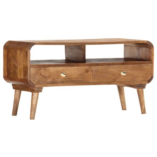 ТВ шкаф, 90x35x47 см, мангово дърво масив