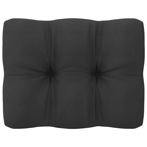 Градински лаундж комплект 8 части с възглавници бор масив