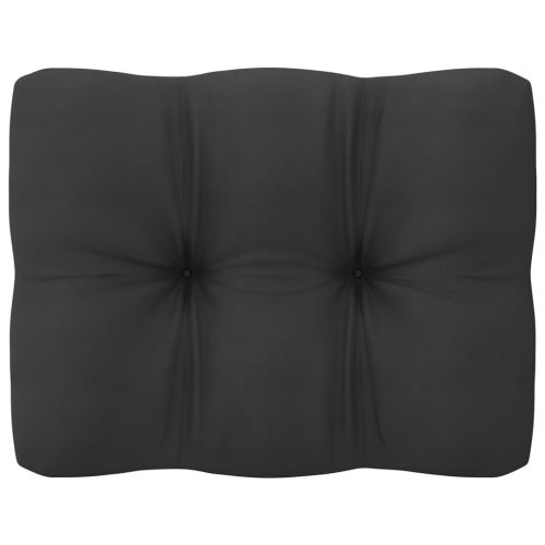 Градински лаундж комплект 8 части с възглавници бор масив