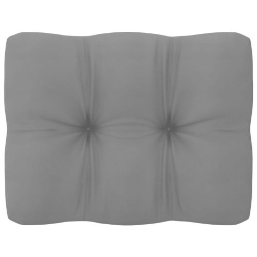 Градински лаундж комплект, 6 части, с възглавници, бор масив