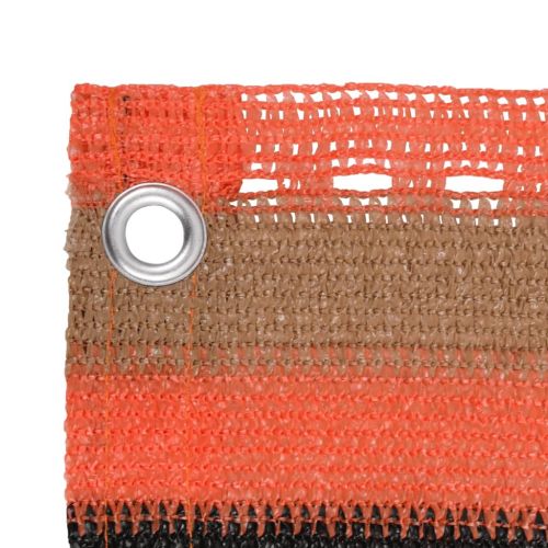 Балконски параван, многоцветен, 90x500 см, HDPE