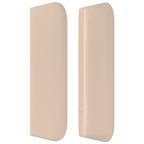 Горна табла за легло, капучино, 83x16x78/88 см, изкуствена кожа