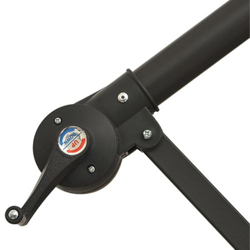 Конзолен градински чадър, с LED светлини, теракота, 350 см