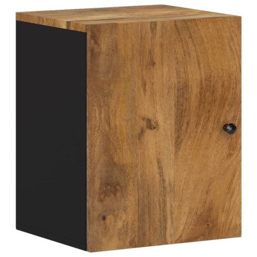 Комплект мебели за баня, 5 части, масивна мангова дървесина