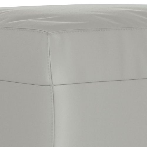 Комплект дивани 3 части с възглавници светлосив плат микрофибър