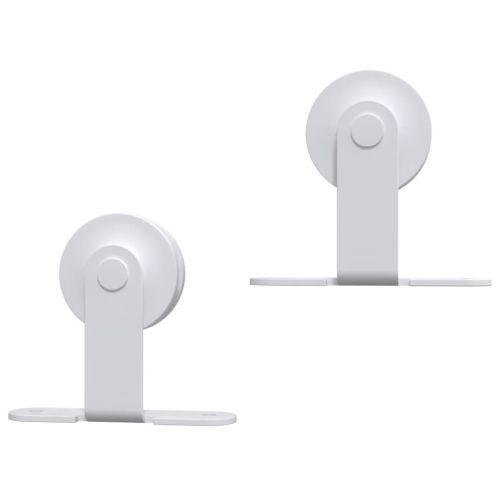 Плъзгаща врата с монтажни части, 80x210 см, борово дърво масив