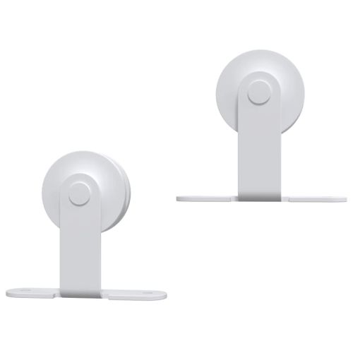 Плъзгаща врата с монтажни части, 95x210 см, борово дърво масив