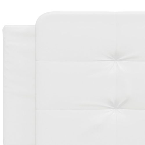 Рамка за легло с LED без матрак Zadar бяла 200x200 см