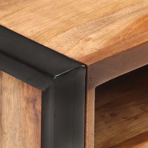 Нощно шкафче, 40x35x55 см, масивна акациева дървесина